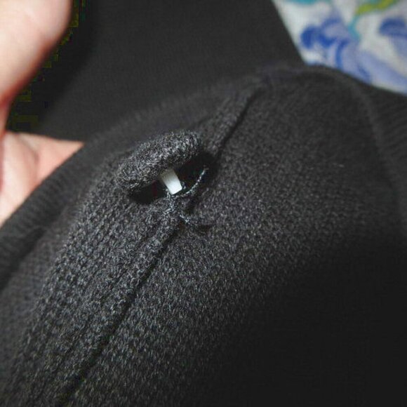 Vtg Christine Alexander Cardigan Sweater Vest Size L Rhinestones Knit Sleeveless - Picture 12 of 12